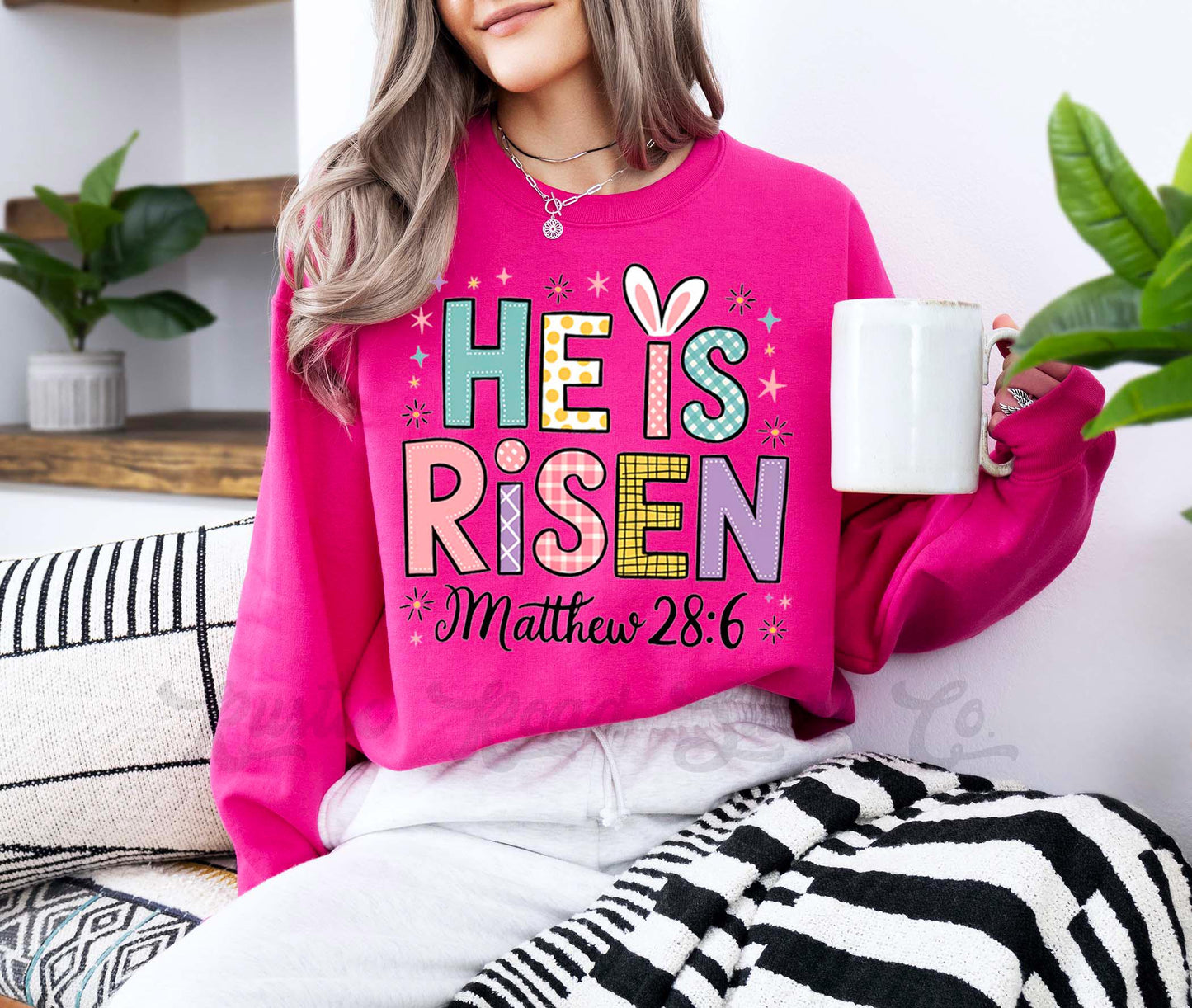 Easter Sweatshirt, Christian Sweatshirt, Women’s Easter Sweater, Easter Teacher Sweatshirt, 164