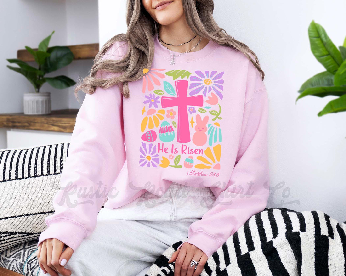 Easter Sweatshirt, Christian Sweatshirt, Women’s Easter Sweater, Easter Teacher Sweatshirt, 162