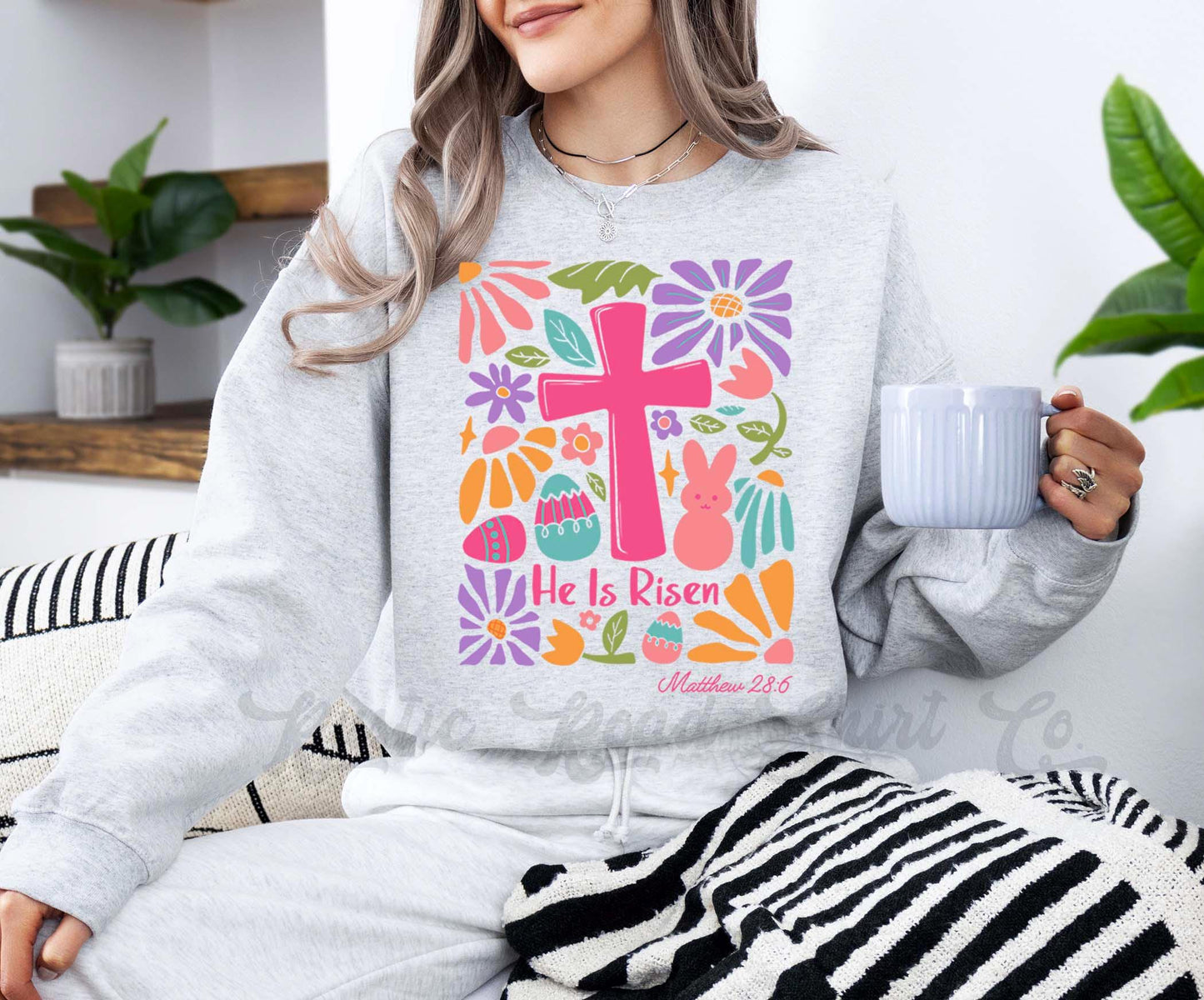 Easter Sweatshirt, Christian Sweatshirt, Women’s Easter Sweater, Easter Teacher Sweatshirt, 162