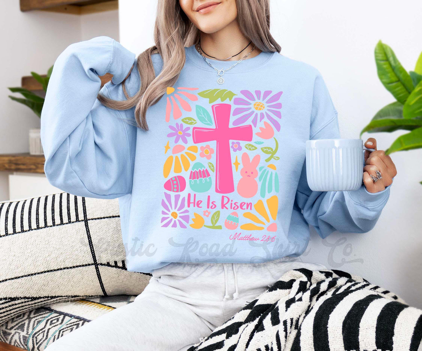 Easter Sweatshirt, Christian Sweatshirt, Women’s Easter Sweater, Easter Teacher Sweatshirt, 162