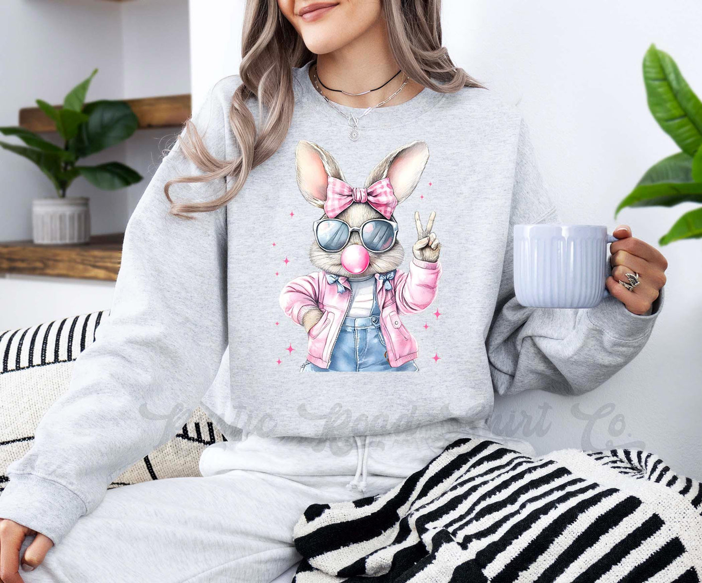 Easter Sweatshirt, Easter Bunny Sweatshirt, Women’s Easter Sweater, Easter Teacher Sweatshirt, 177