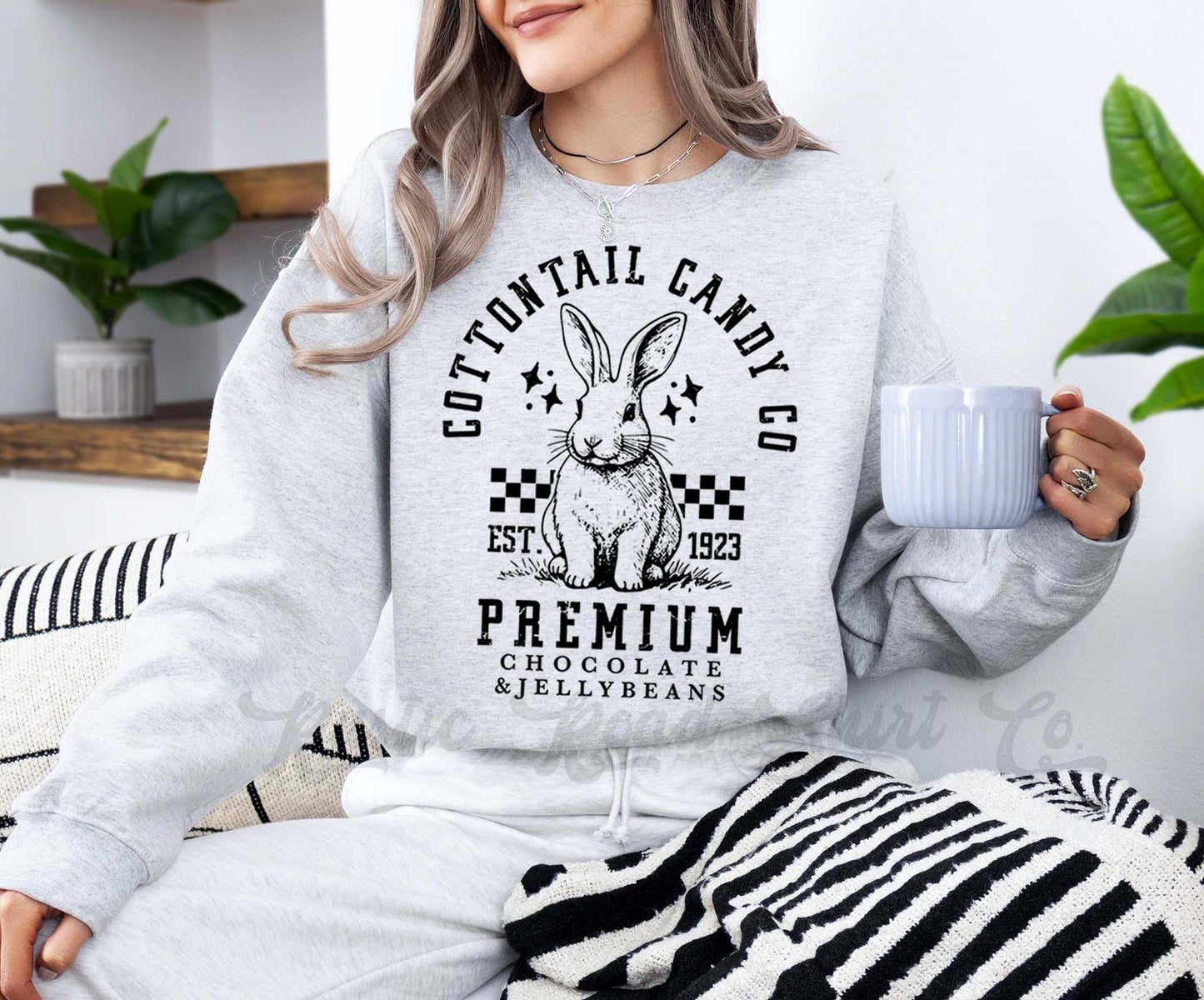 Easter Sweatshirt, Easter Bunny Sweatshirt, Women’s Easter Sweater, Easter Teacher Sweatshirt, 232