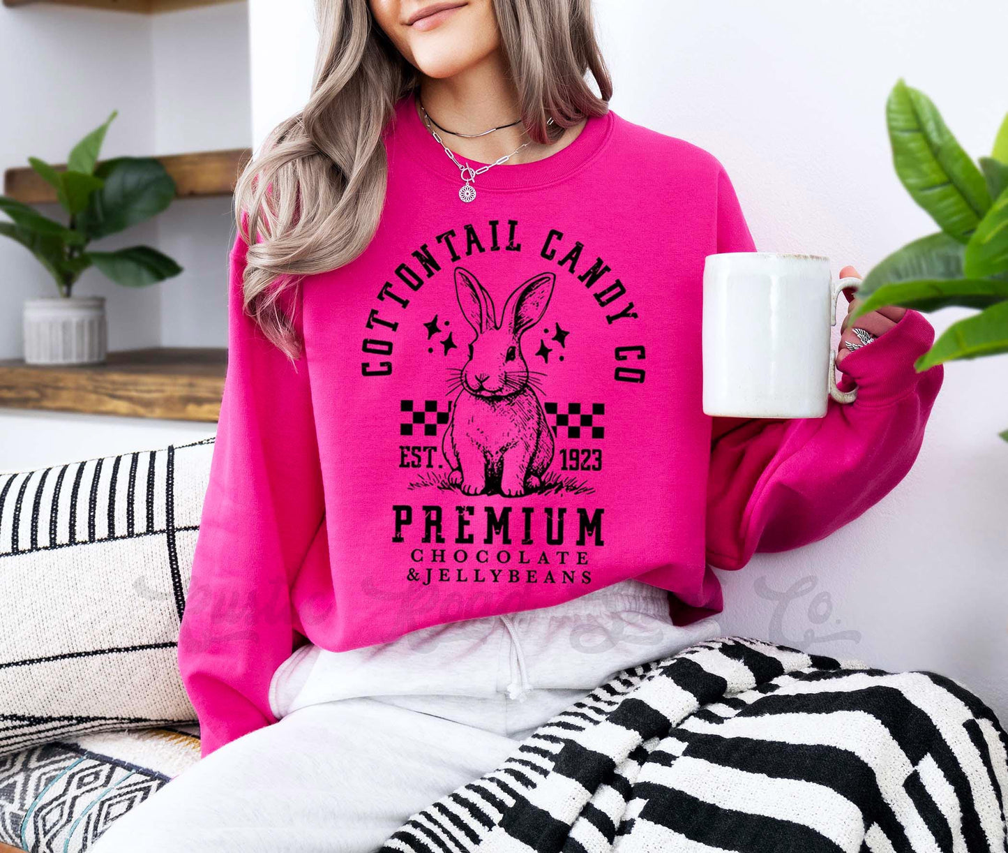 Easter Sweatshirt, Easter Bunny Sweatshirt, Women’s Easter Sweater, Easter Teacher Sweatshirt, 232