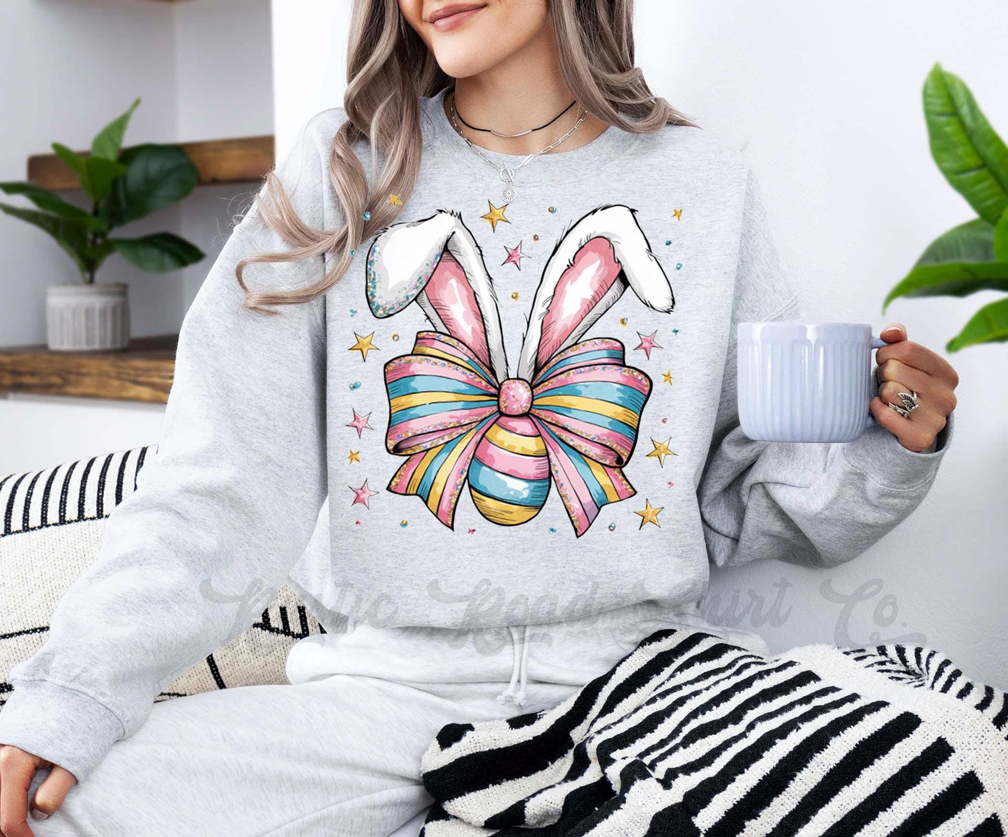 Easter Sweatshirt, Easter Bunny Sweatshirt, Women’s Easter Sweater, Easter Teacher Sweatshirt, 176