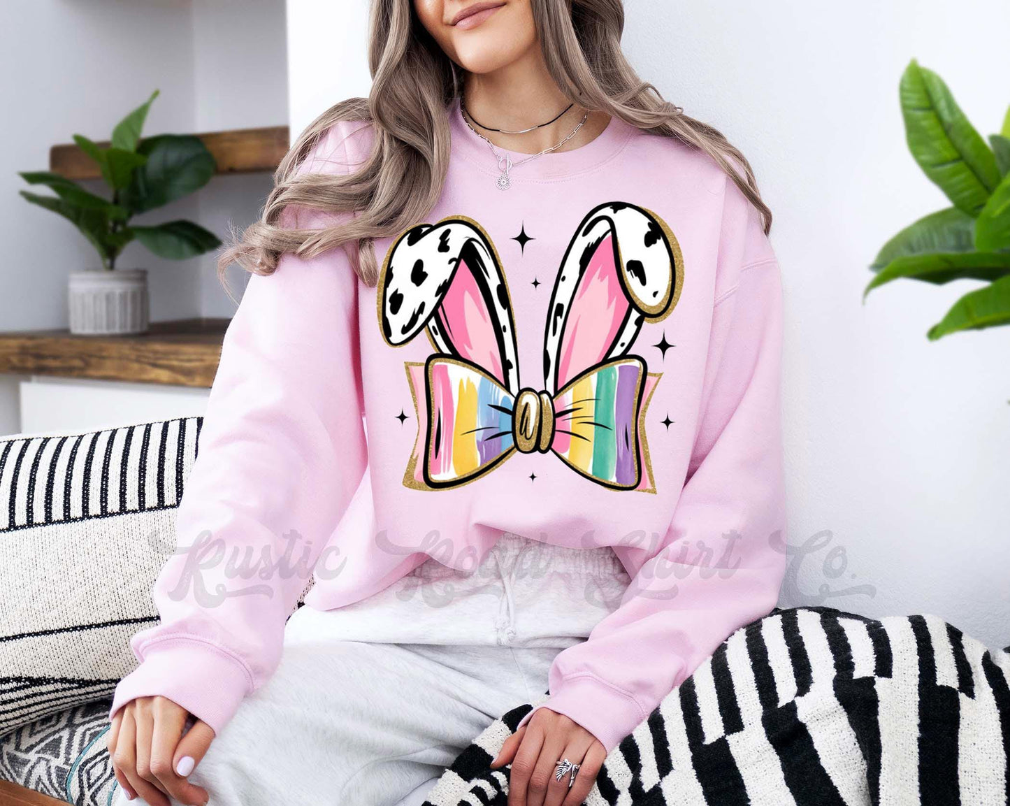 Easter Sweatshirt, Easter Bunny Sweatshirt, Women’s Easter Sweater, Easter Teacher Sweatshirt, 174