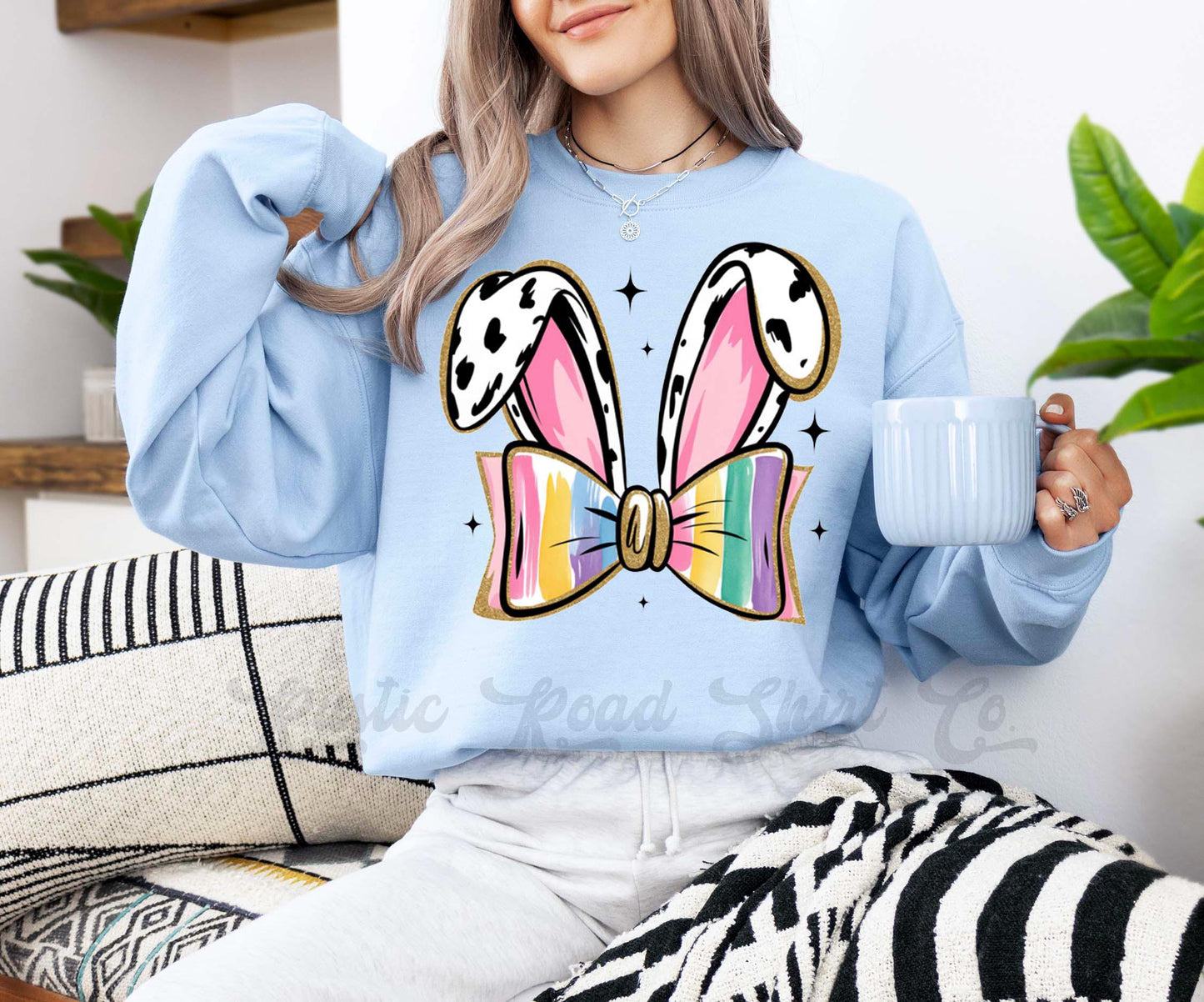 Easter Sweatshirt, Easter Bunny Sweatshirt, Women’s Easter Sweater, Easter Teacher Sweatshirt, 174