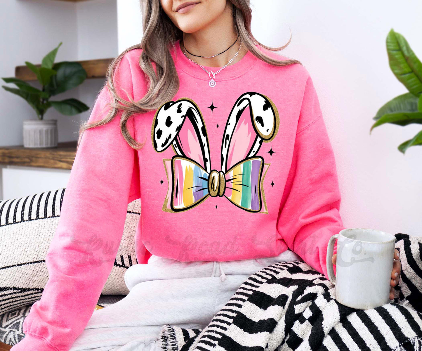 Easter Sweatshirt, Easter Bunny Sweatshirt, Women’s Easter Sweater, Easter Teacher Sweatshirt, 174