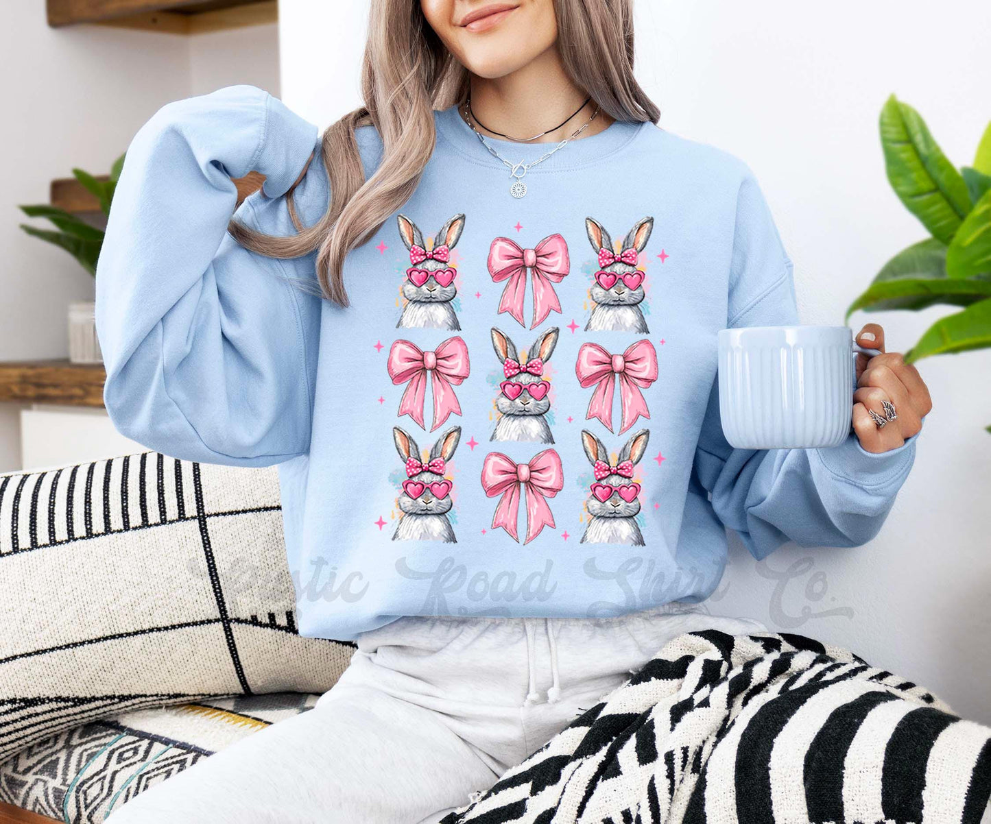 Easter Sweatshirt, Easter Bunny Sweatshirt, Women’s Easter Sweater, Easter Teacher Sweatshirt, 172