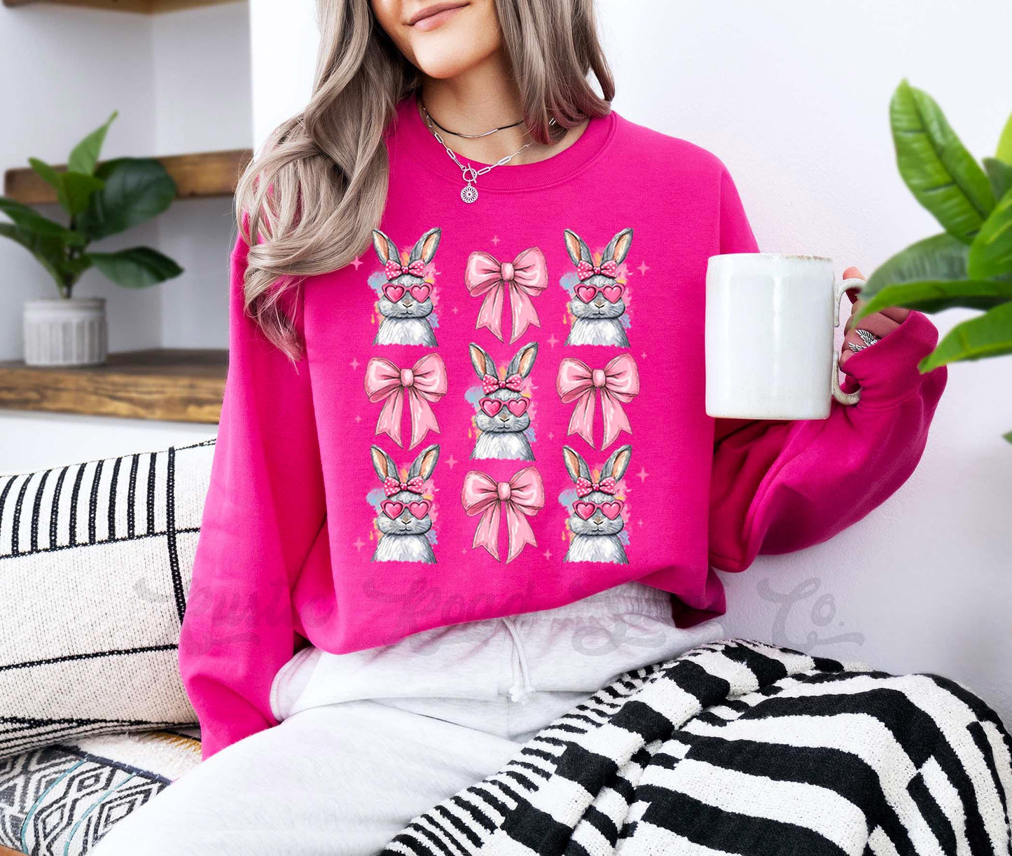 Easter Sweatshirt, Easter Bunny Sweatshirt, Women’s Easter Sweater, Easter Teacher Sweatshirt, 172