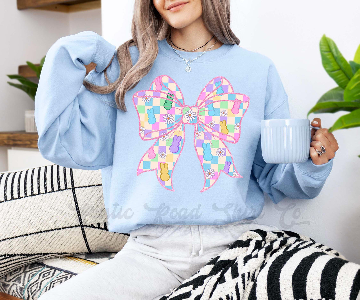 Easter Sweatshirt, Easter Bunny Sweatshirt, Women’s Easter Sweater, Easter Teacher Sweatshirt, 235