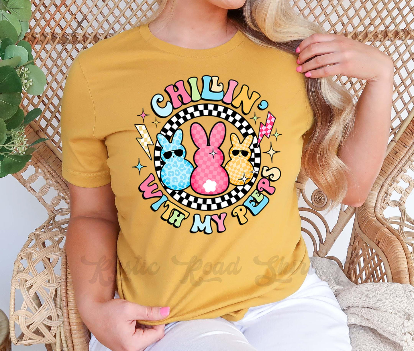 Easter Shirt, Easter Chillin With My Peeps T-Shirt, Women’s Easter Shirt, Easter Teacher Shirt, Family Easter Shirt 38