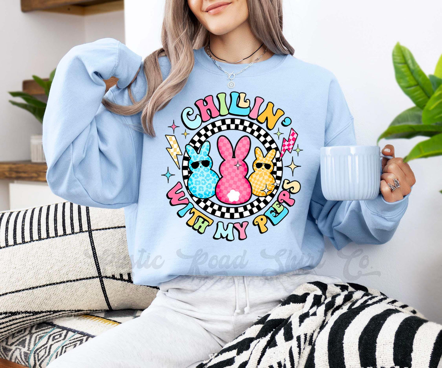 Easter Sweatshirt, Easter Bunny Sweatshirt, Women’s Easter Sweater, Easter Teacher Sweatshirt, 171