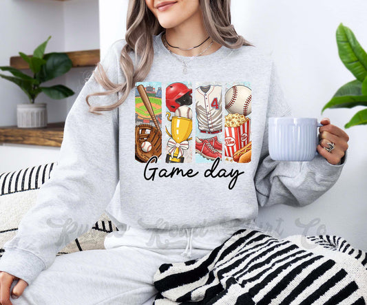 Baseball Mom Sweatshirt, Game Day Sweatshirt, Baseball Mama Sweatshirt, Baseball Sister Sweatshirt