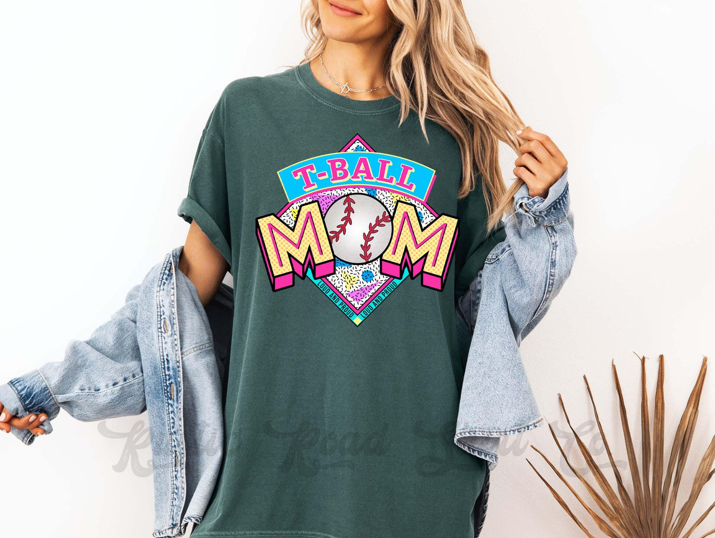 Tball Mom Shirt, Comfort Colors™ Shirt, Retro 90's Shirt, Tball Mama Shirt, Coquette Baseball Tshirt