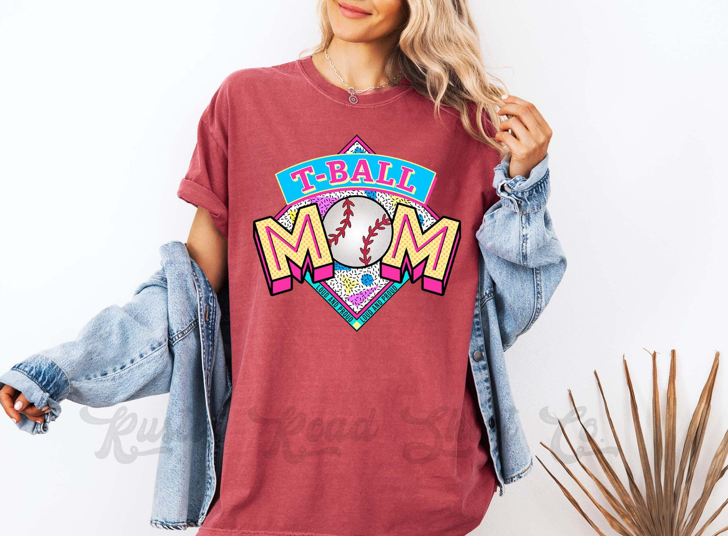 Tball Mom Shirt, Comfort Colors™ Shirt, Retro 90's Shirt, Tball Mama Shirt, Coquette Baseball Tshirt