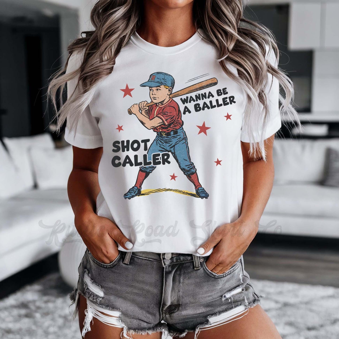 Baseball Mom Shirt, Baller Shot Caller Shirt, Baseball Retro Shirt, Bella Canvas Shirt, Baseball Sister Shirt