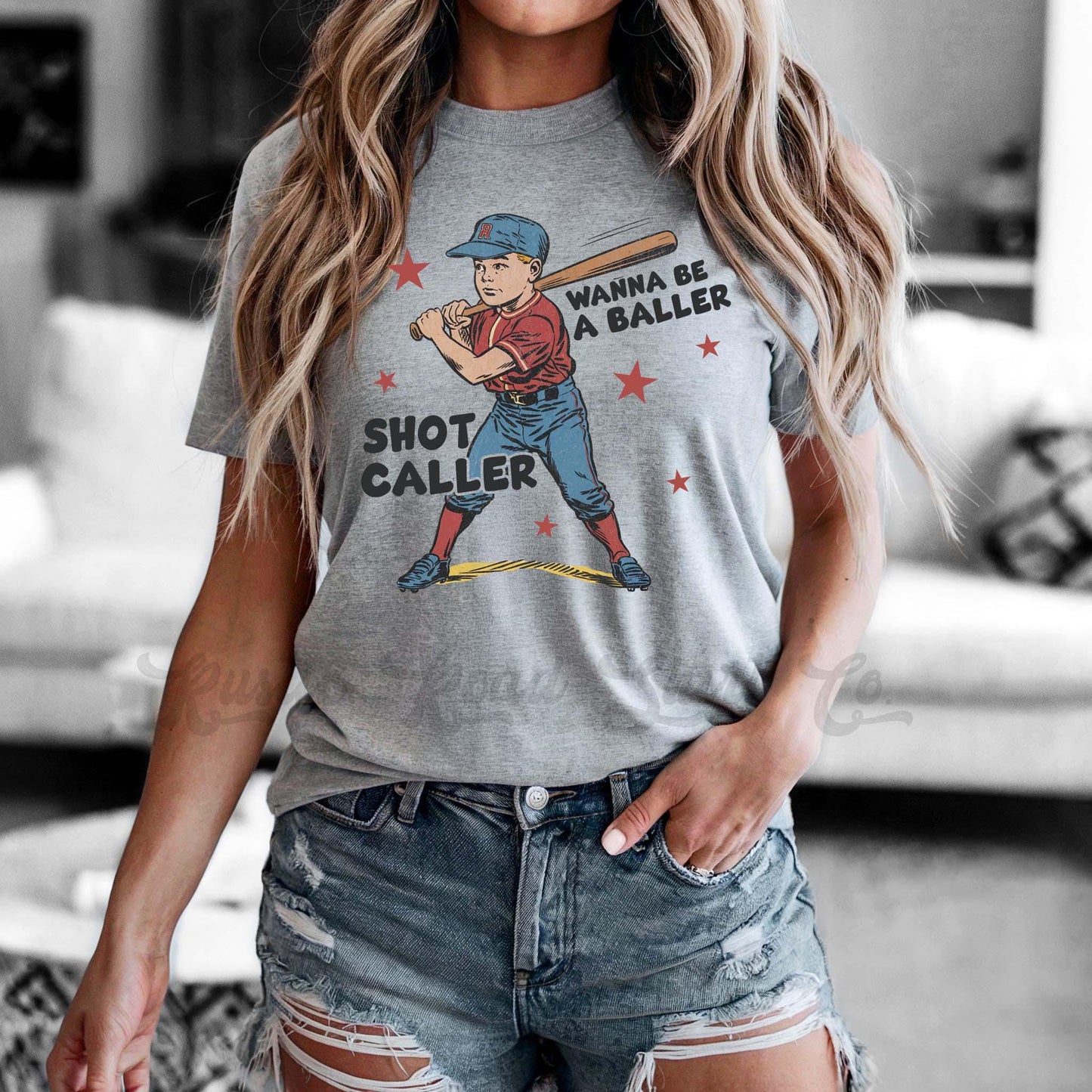 Baseball Mom Shirt, Baller Shot Caller Shirt, Baseball Retro Shirt, Bella Canvas Shirt, Baseball Sister Shirt
