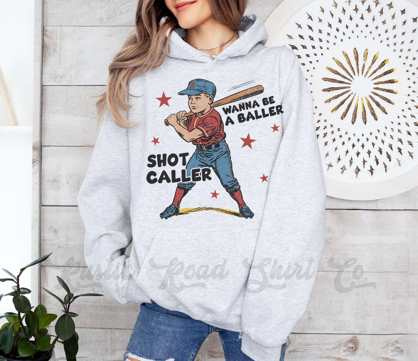 Baseball Mom Sweatshirt, Baller Shot Caller Sweatshirt, Baseball Mama Hoodie, Baseball Sister Sweatshirt
