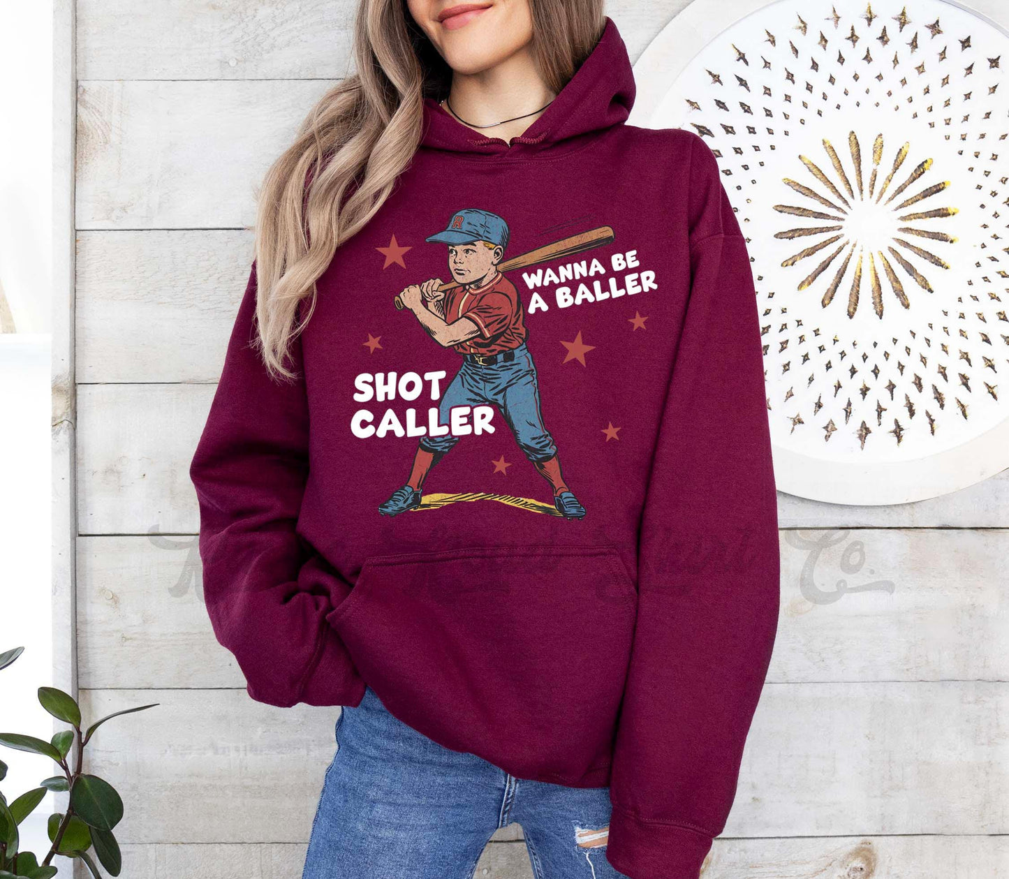 Baseball Mom Sweatshirt, Baller Shot Caller Sweatshirt, Baseball Mama Hoodie, Baseball Sister Sweatshirt