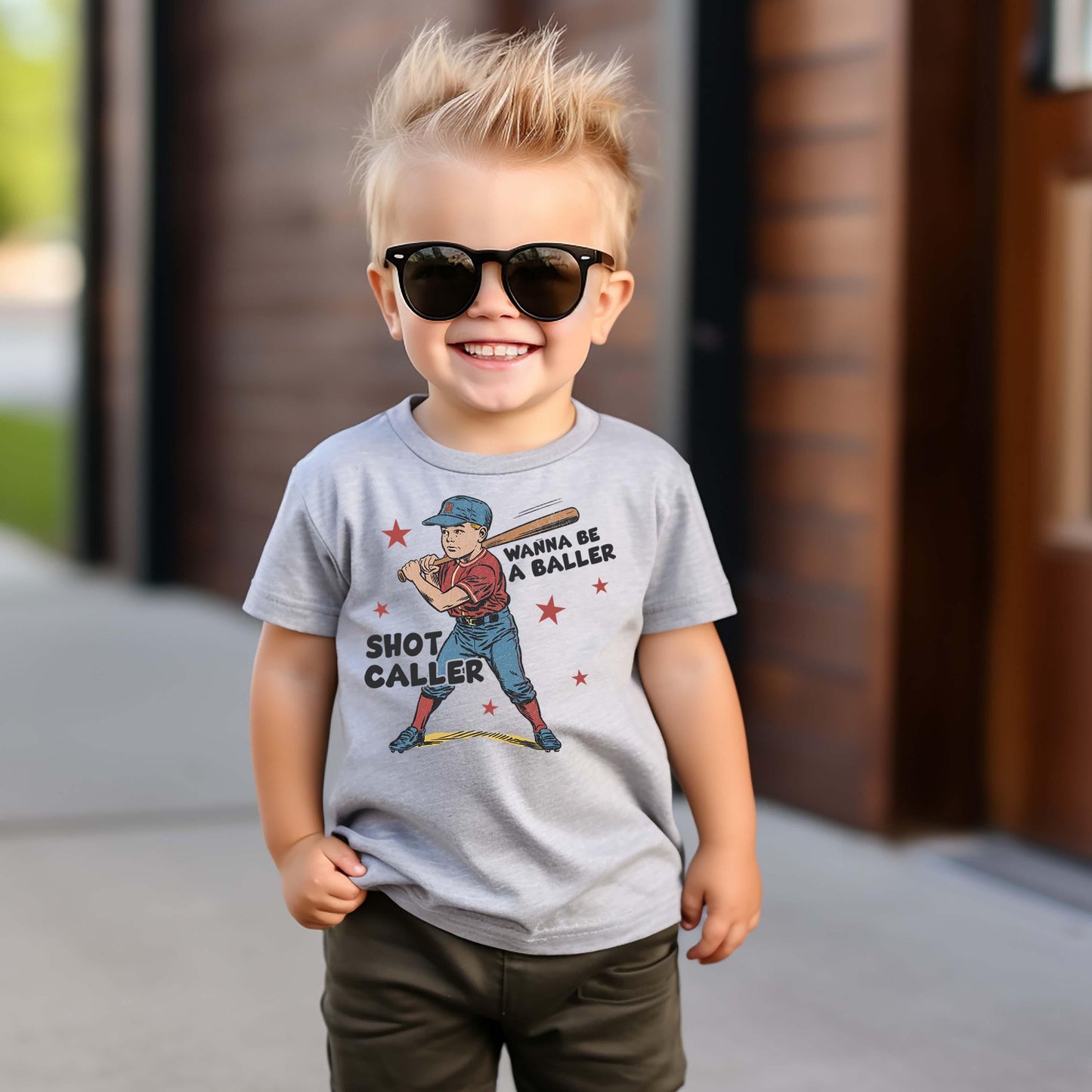 Baller Shot Caller Shirt, Boys Baseball Shirt, Toddler Baseball Shirt, Baseball Brother Shirt,