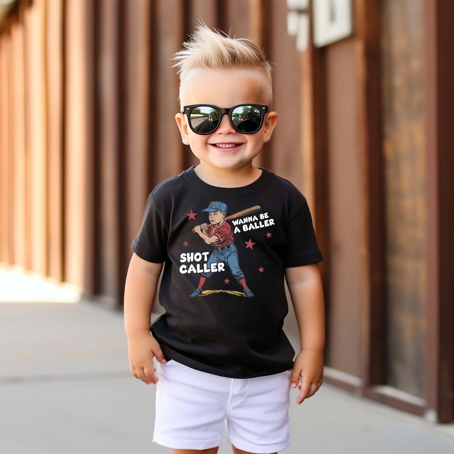 Baller Shot Caller Shirt, Boys Baseball Shirt, Toddler Baseball Shirt, Baseball Brother Shirt,