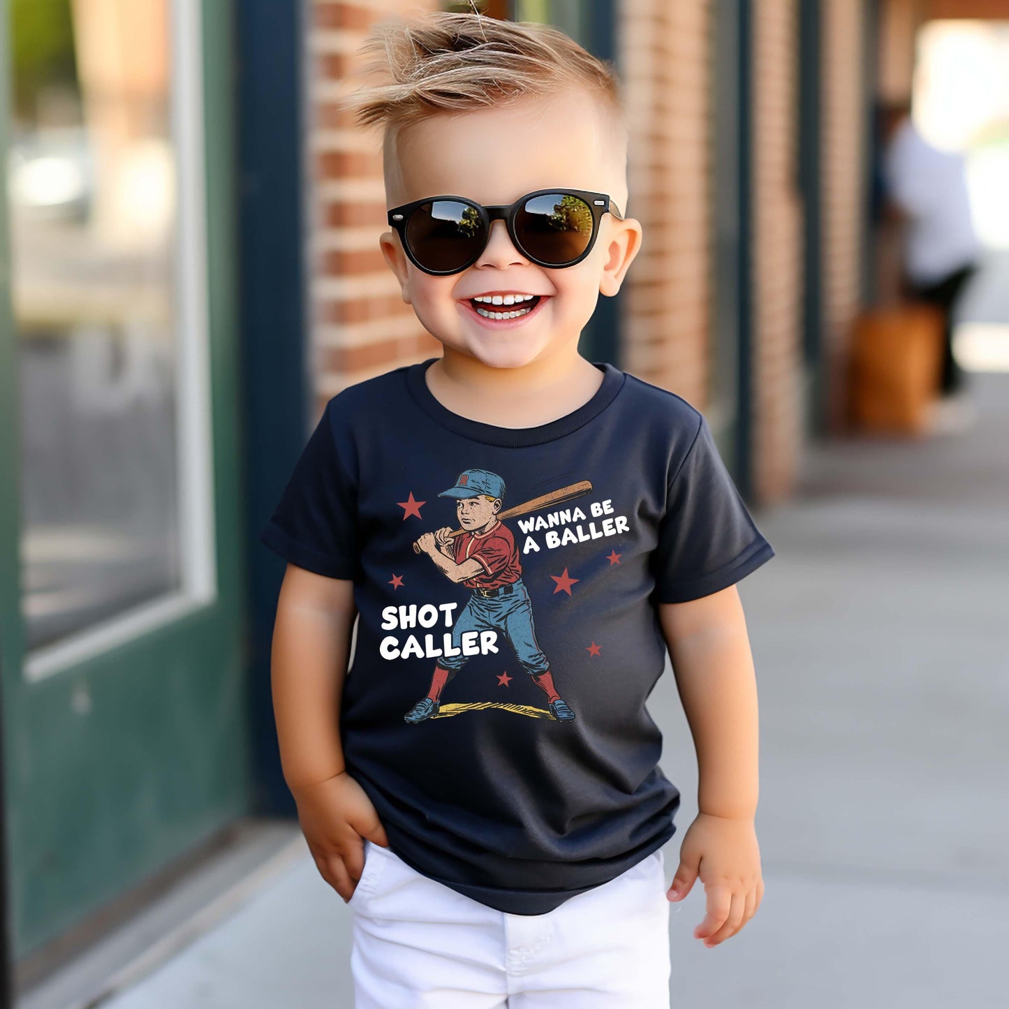 Baller Shot Caller Shirt, Boys Baseball Shirt, Toddler Baseball Shirt, Baseball Brother Shirt,