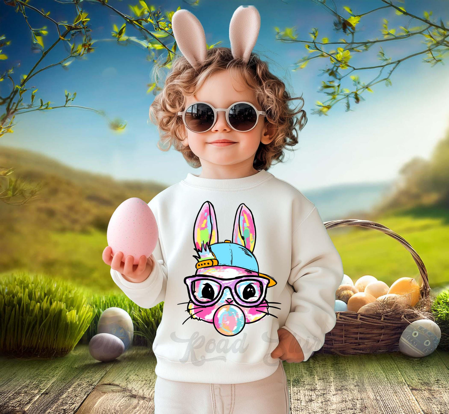 Boys Easter Sweatshirt, Bunny Sweatshirt, Toddler Easter Outfit, Boy Easter Shirt, Easter Basket Gift 113