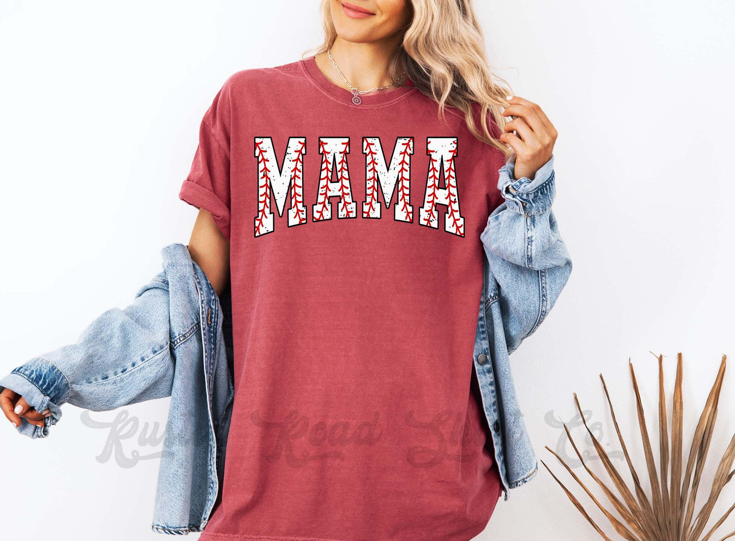 Baseball Mama Shirt, Comfort Colors™ Shirt, Retro Softball Mama Shirt, Coquette Baseball Tshirt
