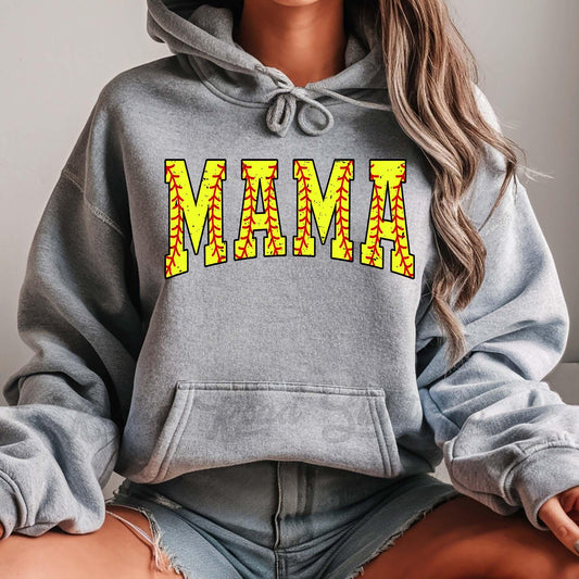 Softball Mama Sweatshirt, Softball Mom Hoodie, Retro Softball Sweatshirt, Softball Team Sweatshirt