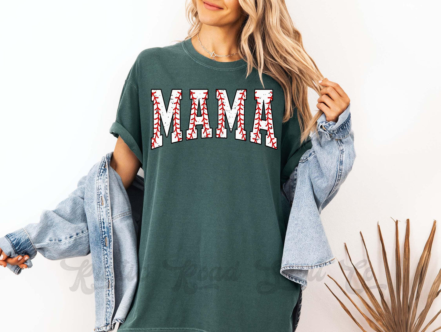 Baseball Mama Shirt, Comfort Colors™ Shirt, Retro Softball Mama Shirt, Coquette Baseball Tshirt