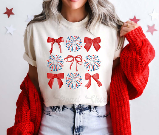 Fourth of July Shirt, Memorial Day Shirt, Comfort Colors™ Shirt, 4th of July Shirt, Coquette Mama Shirt, Oversized 4th of July Shirt