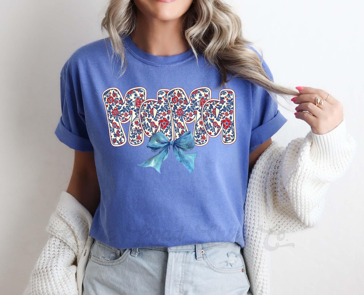 Fourth of July Shirt, Memorial Day Shirt, Mama America Shirt, Comfort Colors™ Shirt, 4th of July Shirt, Coquette Mama Shirt