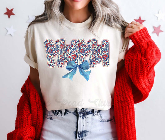 Fourth of July Shirt, Memorial Day Shirt, Mama America Shirt, Comfort Colors™ Shirt, 4th of July Shirt, Coquette Mama Shirt