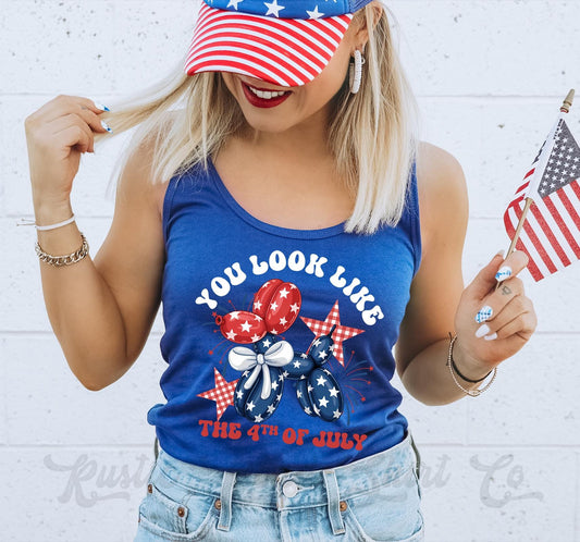 4th of July Tank Top, You Look Like the 4th of July Tank, Fourth of July Tank, Patriotic Tank Top, USA Tank Top