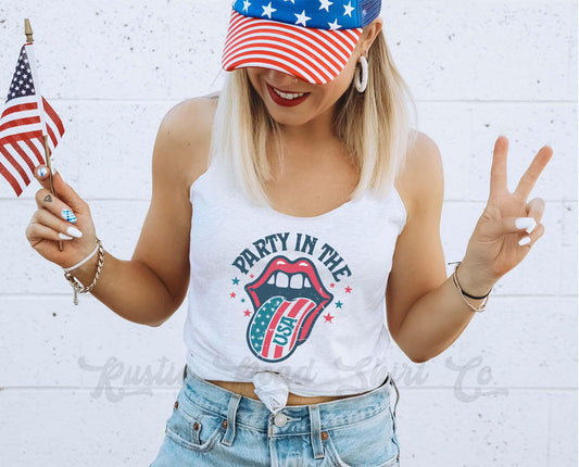 4th of July Tank Top, Party in the USA Tank, Fourth of July Tank, Patriotic Tank Top, USA Tank Top
