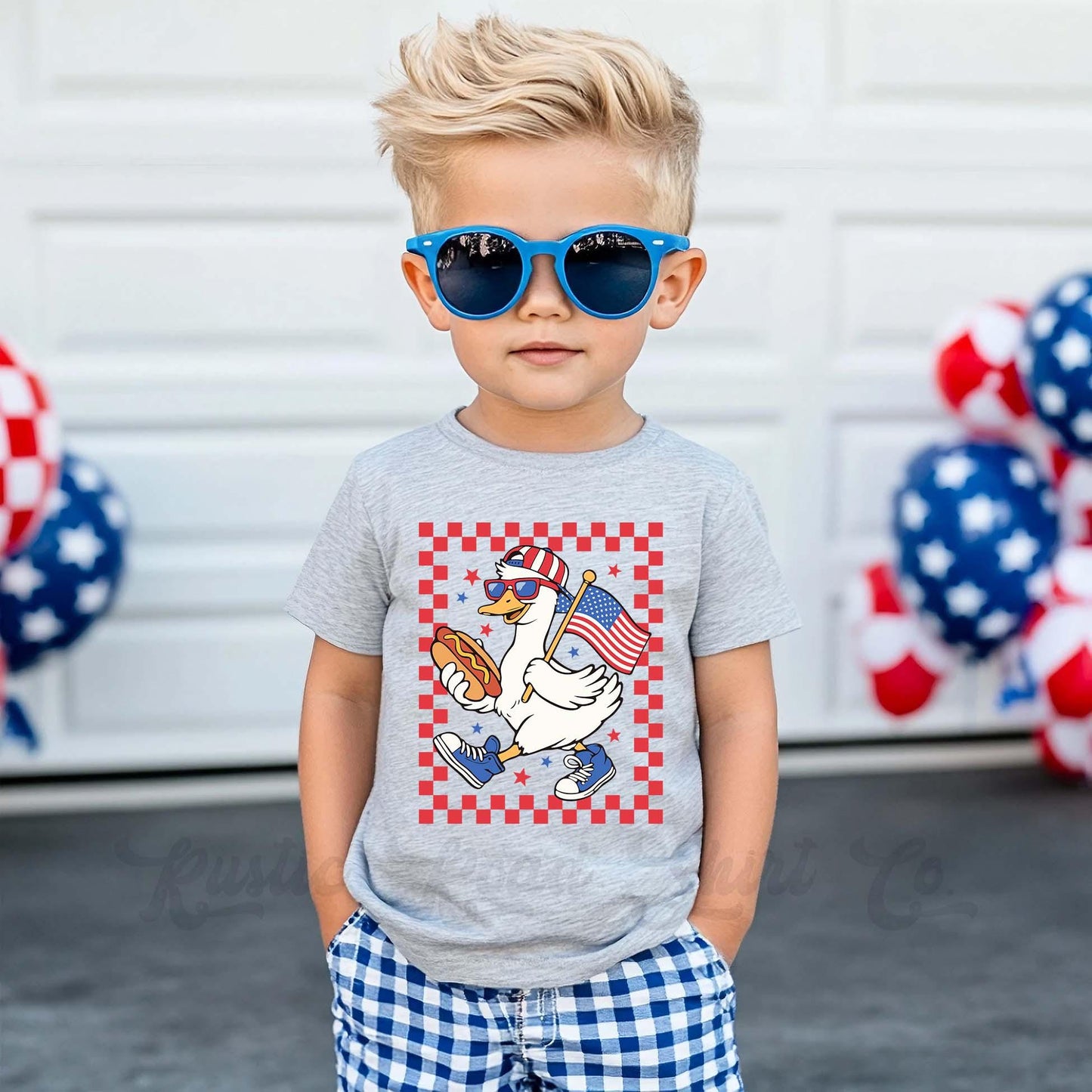 Boys 4th of July Shirt, Kids 4th of July Shirt, Goose Shirt, Funny 4th of July Shirt