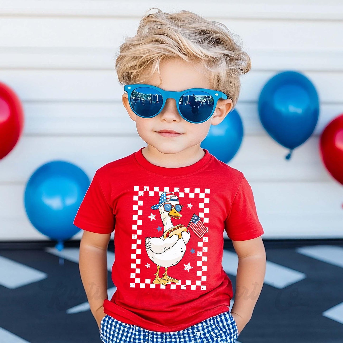 Boys 4th of July Shirt, Kids 4th of July Shirt, Goose Shirt, Funny 4th of July Shirt