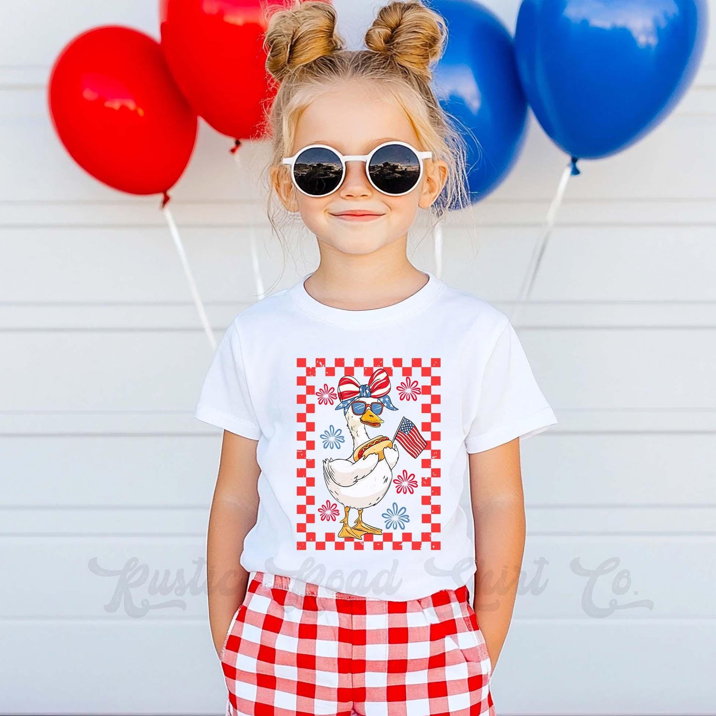 Girls 4th of July Shirt, Goose Shirt, Kids 4th of July Shirt, Boys 4th of July Shirt, Memorial Day Shirt