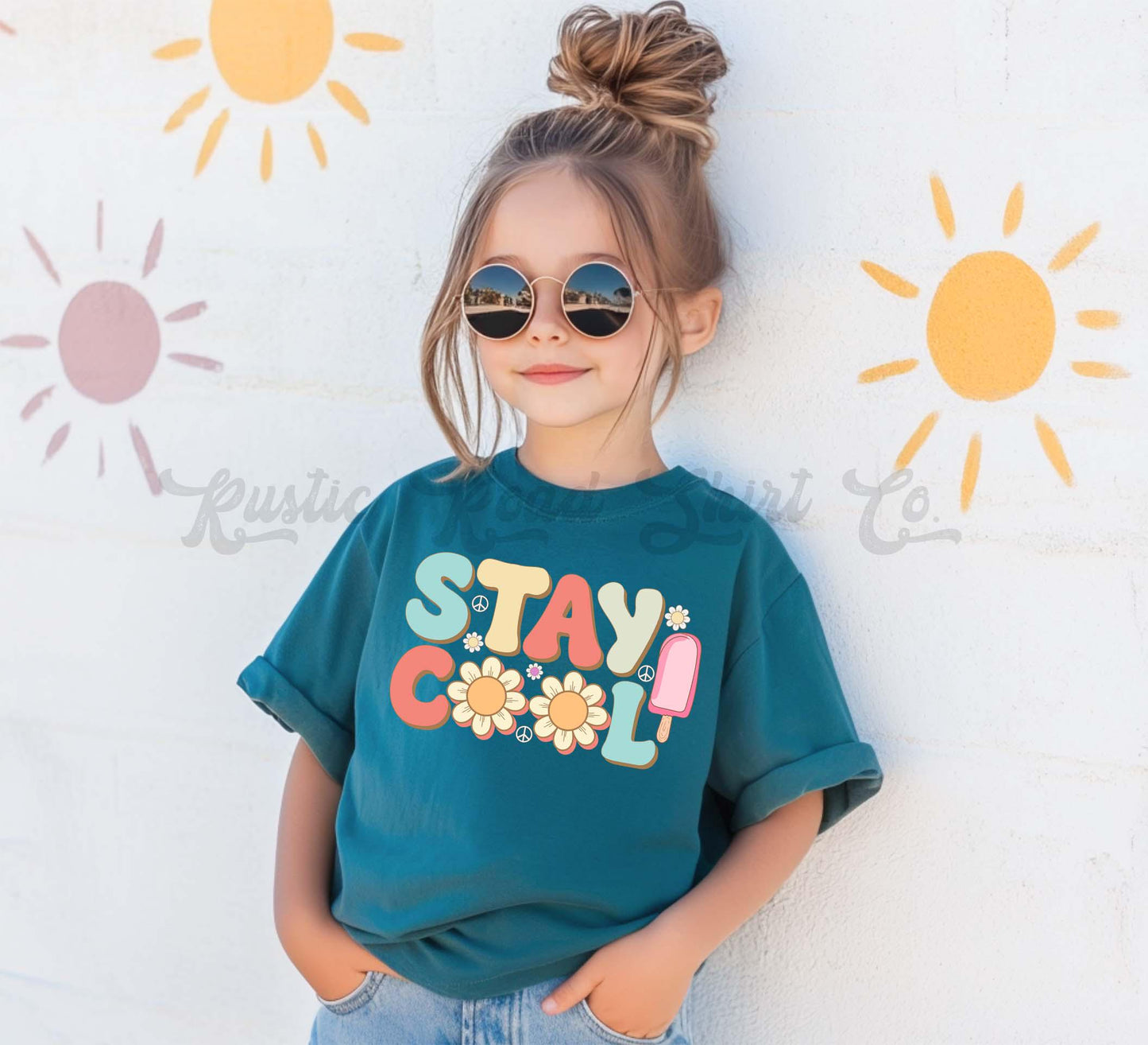 Stay Cool Shirt, Lake Girls Shirt, Summer Girls Shirt, Beach Vacation Shirt, Retro 90s shirt, Summer Vacation Shirt,