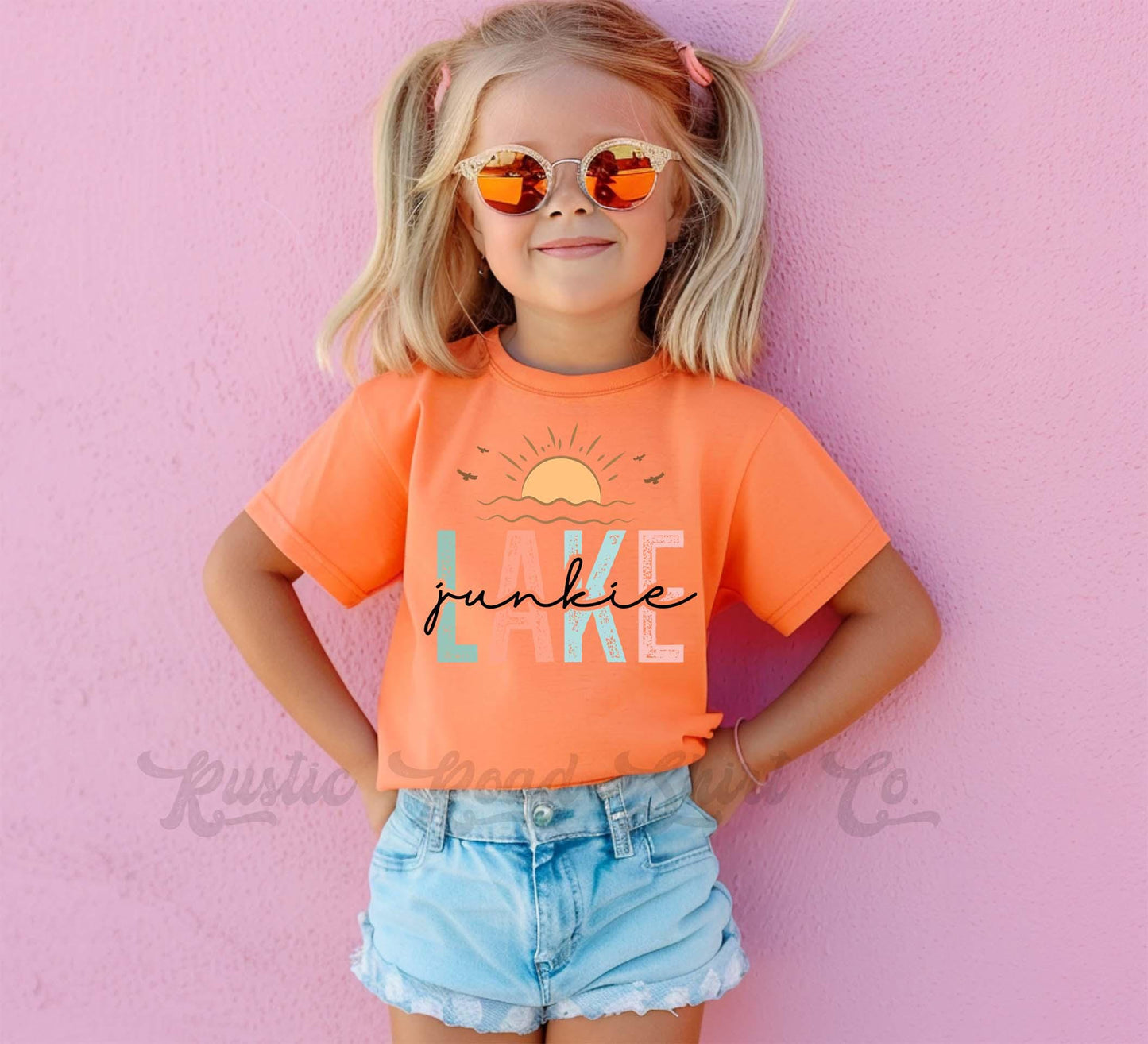 Lake Junkie Shirt, Lake Girls Shirt, Summer Girls Shirt, Beach Vacation Shirt, Retro 90s shirt, Summer Vacation Shirt,