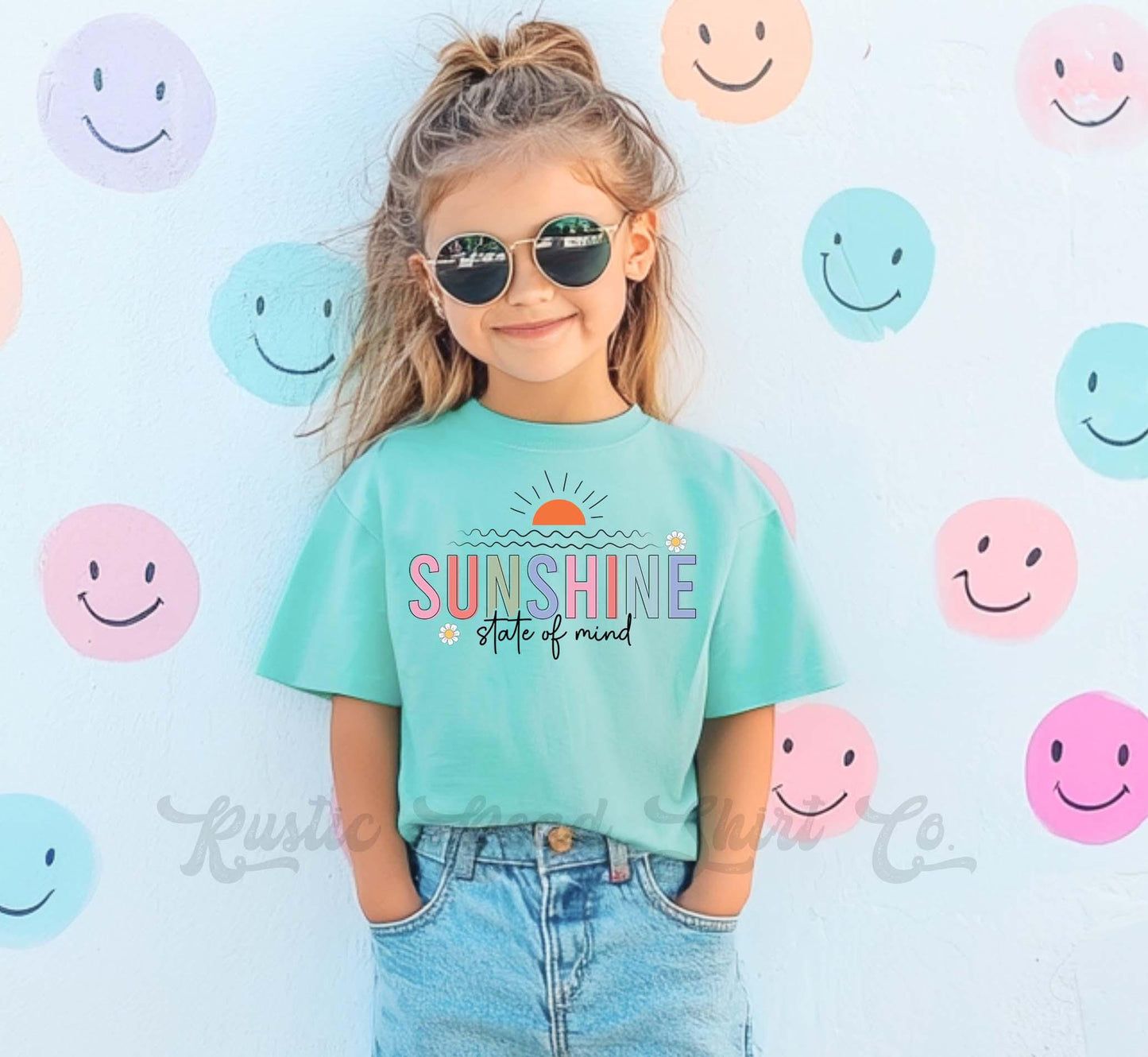 Sunshine State of Mind Shirt, Lake Girls Shirt, Summer Girls Shirt, Beach Vacation Shirt, Retro 90s shirt, Summer Vacation Shirt,