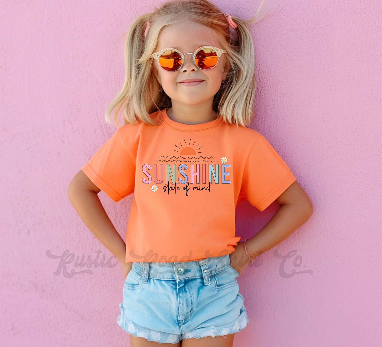 Sunshine State of Mind Shirt, Lake Girls Shirt, Summer Girls Shirt, Beach Vacation Shirt, Retro 90s shirt, Summer Vacation Shirt,