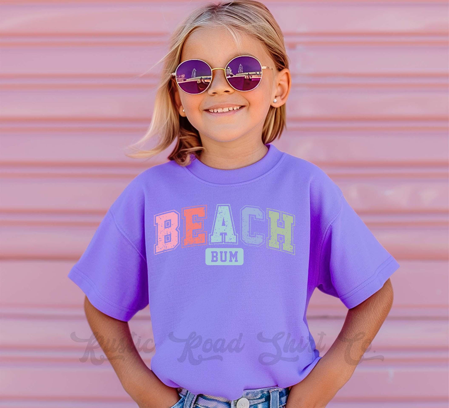 Beach Bum Shirt, Lake Girls Shirt, Summer Girls Shirt, Beach Vacation Shirt, Retro 90s shirt, Summer Vacation Shirt,