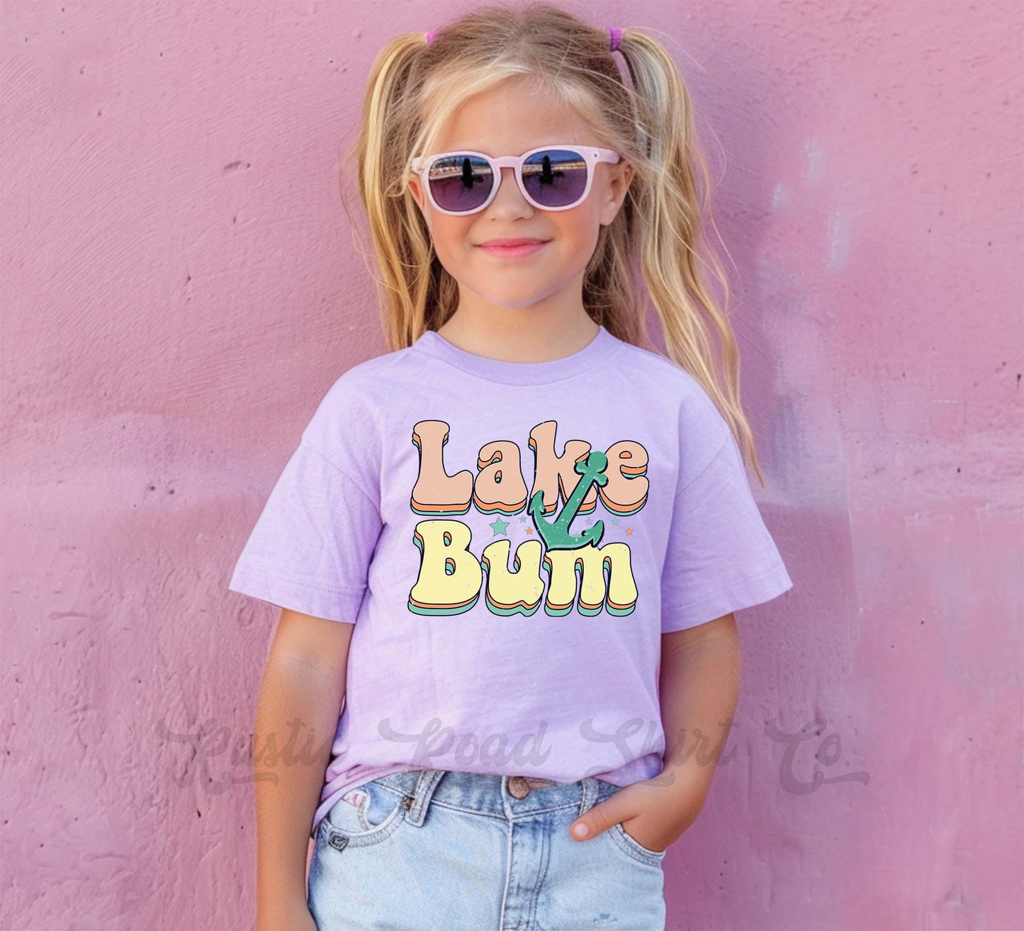 Lake Bum Shirt, Summer Girls Shirt, Beach Vacation Shirt, Retro 90s shirt, Summer Vacation Shirt,