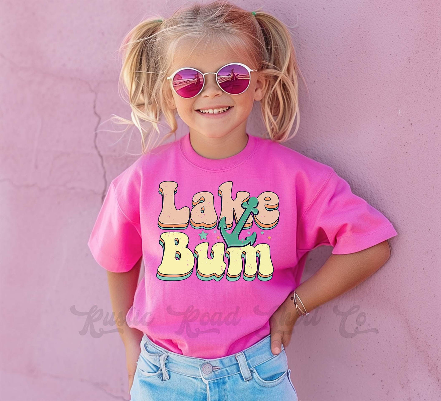 Lake Bum Shirt, Summer Girls Shirt, Beach Vacation Shirt, Retro 90s shirt, Summer Vacation Shirt,