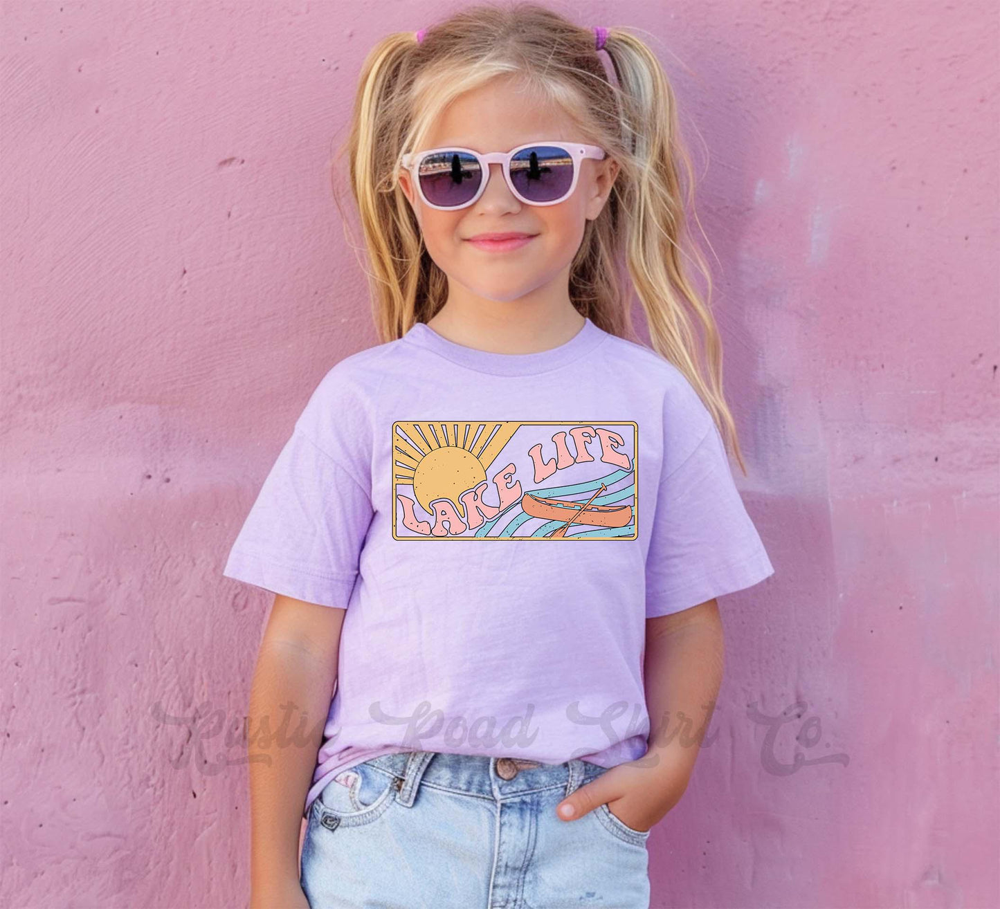 Lake Life Shirt, Summer Girls Shirt, Beach Vacation Shirt, Retro 90s shirt, Summer Vacation Shirt,