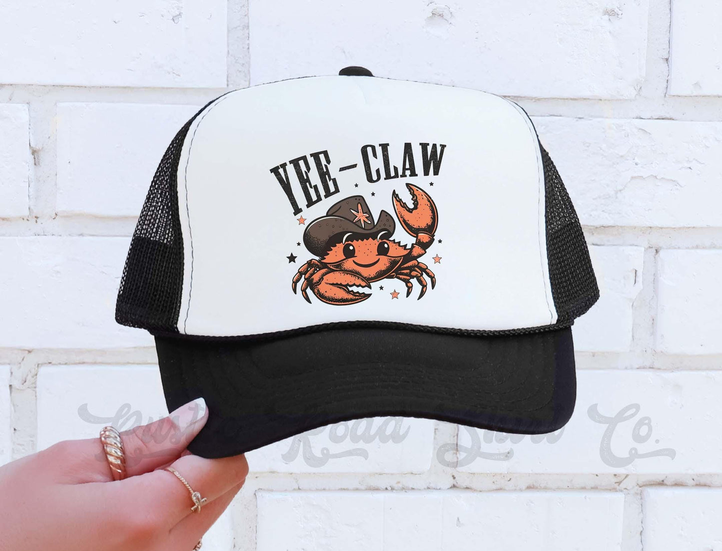 Funny Trucker Hat, Yee Claw Hat, Lake Bum Hat, 90's Retro Neon Hat, Vintage Style Trucker Hat