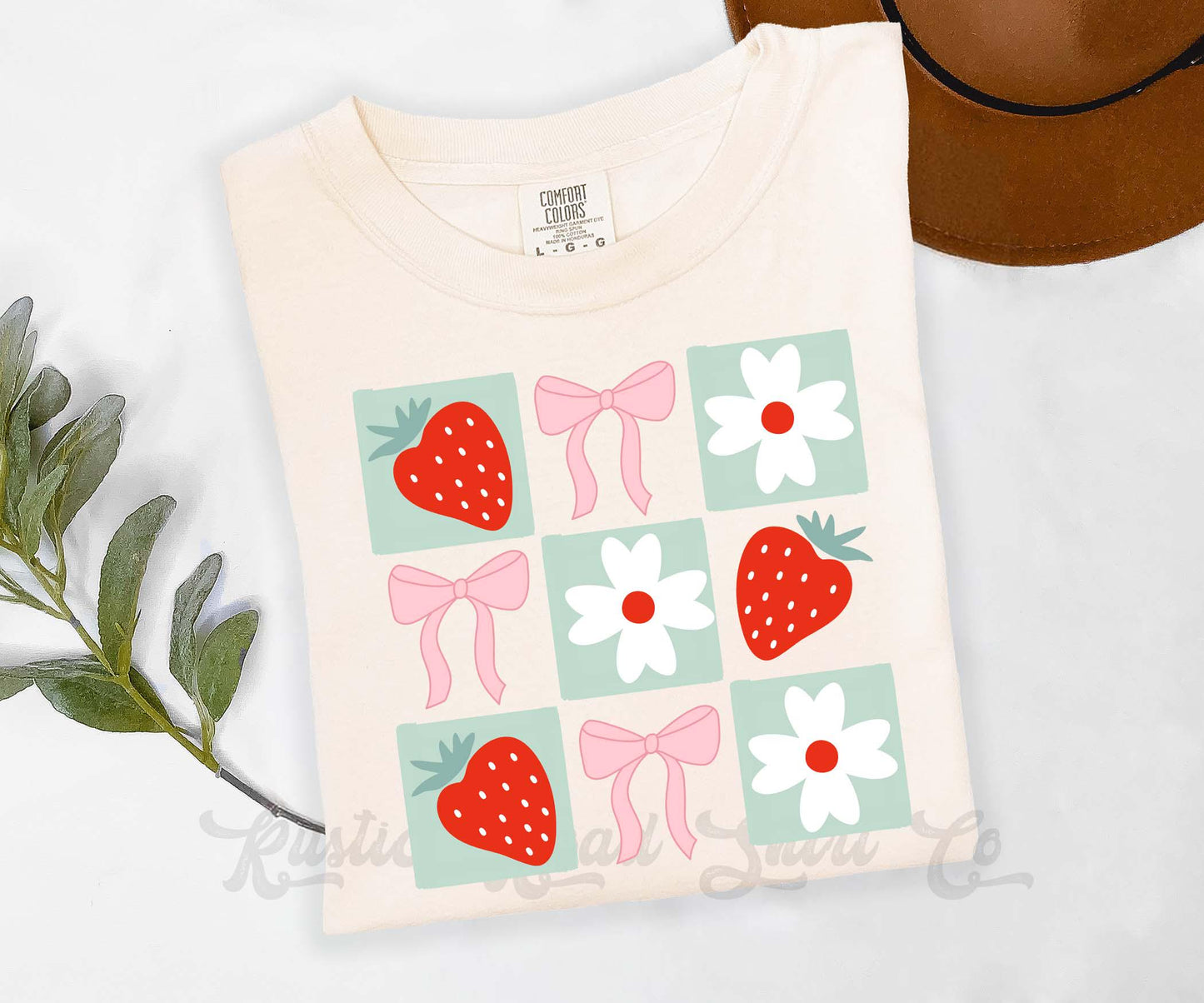 Strawberry Shirt, Comfort Colors® Shirt, Strawberry T Shirt, Summer Coquette Shirt, Oversized Shirt, Plus Sized Strawberry Shirt