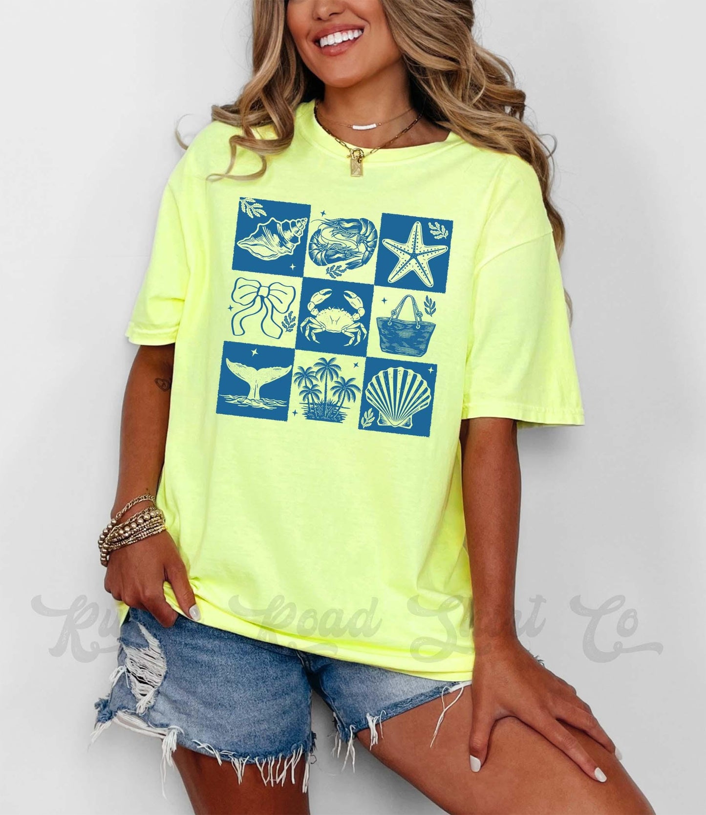 Beach Summer Shirt, Comfort Colors® Shirt, Ocean Shirt, Summer Coquette Shirt, Oversized Shirt, Plus Sized Shirt