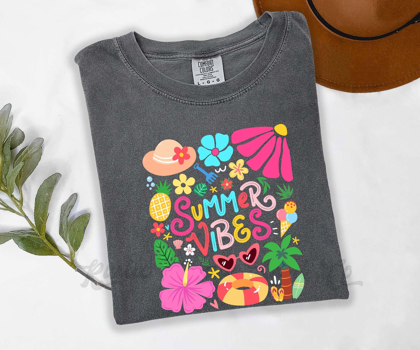 Summer Vibes Shirt, Comfort Colors® Shirt, Lake Life Shirt, Summer Coquette Shirt, Oversized Shirt, Plus Sized Shirt